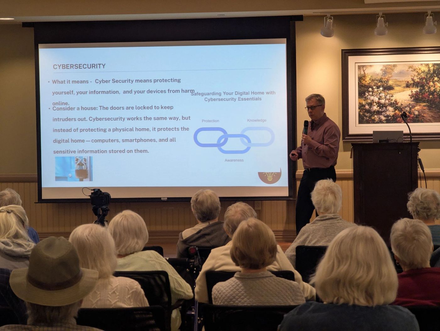 Golden Tech Tips cybersecurity training session for seniors, photo 4